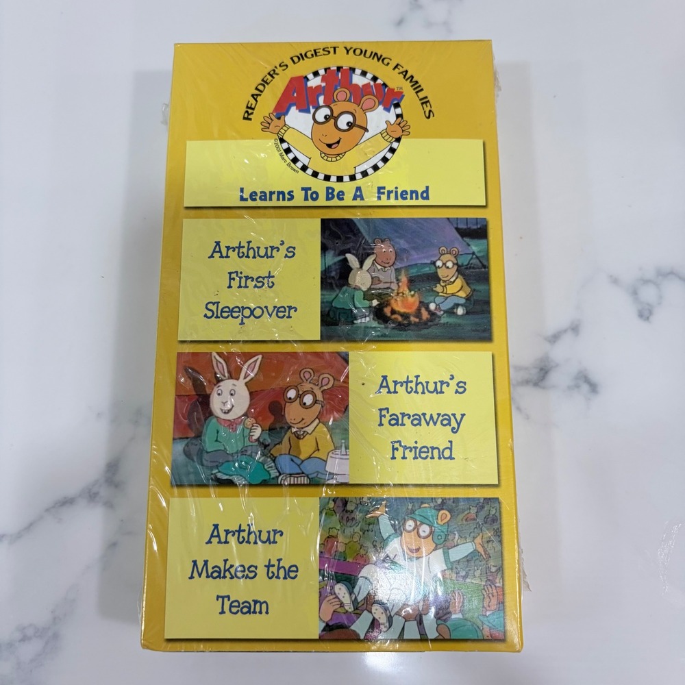 Arthur Learns To Be A Friend VHS Sealed 2002 Sony Wonder Readers Digest 3 ep.